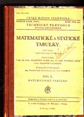Matematické a statické tabulky