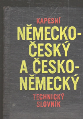 Kapesní německo-český a česko-německý technický slovník