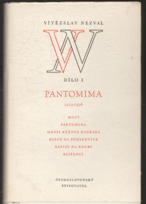 Dílo 1 - Pantomima (1919-1926)