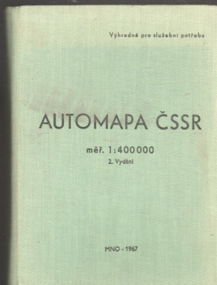 Automapa ČSSR, měř. 1: 400 000