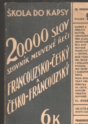 Slovník mluvené řeči francouzsko-český a česko-francouzský