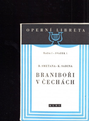 Operní libreta I-1 - Braniboři v Čechách (Bedřich Smetana)