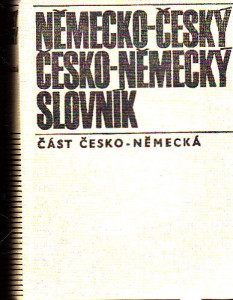Německo - český., česko-německý slovník - část česko- německá