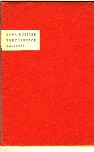 Ruda Kubíček - Třetí soubor exlibris - litografie