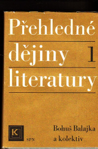 Přehledné dějiny literatury 1