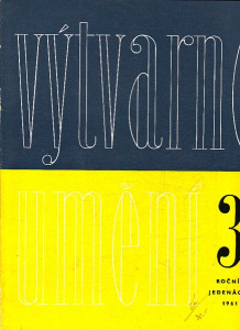 Výtvarné umění 3, ročník jedenáctý 1961