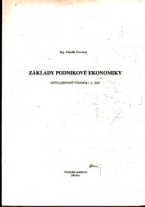 Základy podnikové ekonomiky