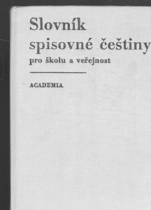 Slovník spisovné češtiny pro školu a veřejnost