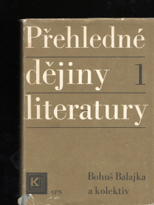 Přehledné dějiny literatury I