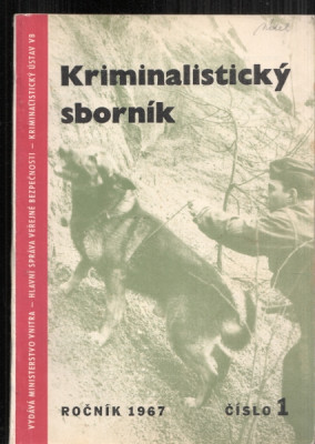 Kriminalistický sborník r.1967 č.1