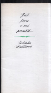 Jak jsou v mé paměti...