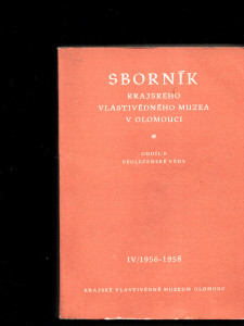 Sborník krajského vlastivědného muzea v Olomouci