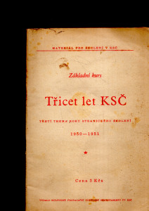 Třicet let KSČ 1950-1951