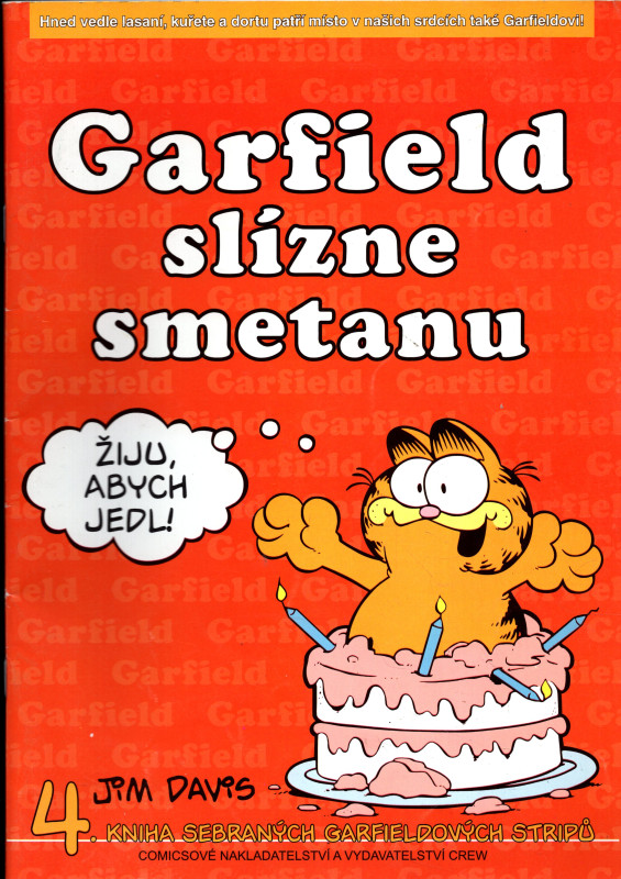 Garfield slizne smetanu