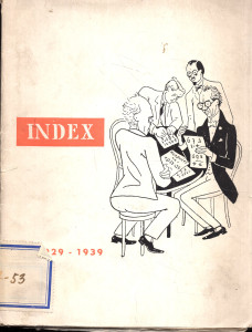 Index 1929-1939